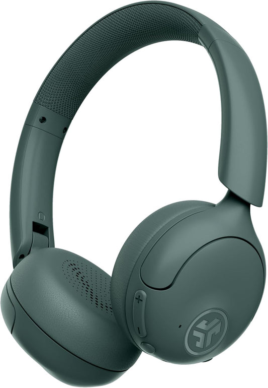 JLab Go Lux ANC Wireless Headphones, Sage, Hybrid Active Noise Cancelling, Premium On-Ear Bluetooth Headset, Customizable Sound, Be Aware Mode, Cloud Foam Comfort, Multipoint Connection