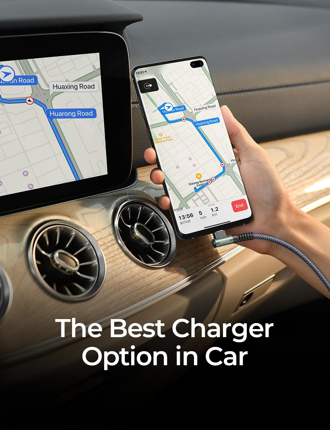 AINOPE Car Carplay Cable for iPhone 17 16 15 Charger Cord, 3.1A USB to USB C Cable 2-Pack 3.3FT for iPhone 16 Car Charger, Type C Charger Fast Charging for Galaxy S10 S9 S8 Plus, Note 10 9 8, LG V50