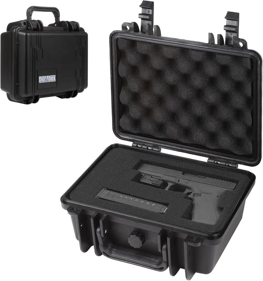 All Weather Hard Case 10 x 9 x 5” - TSA Approved Hard Shell Travel Case with Customizable Foam for Cameras, Lenses, Electronics and Other Gear