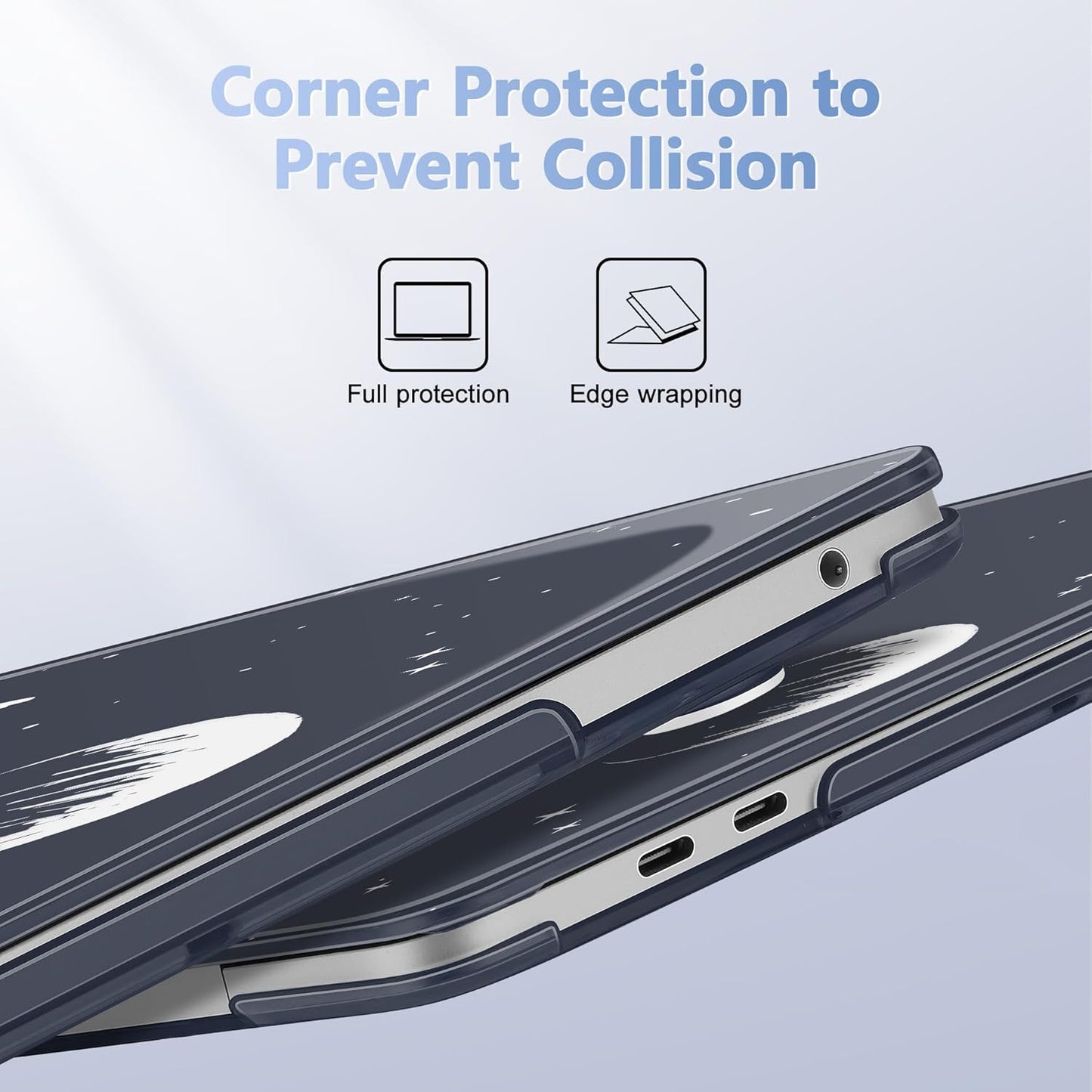 May Chen for MacBook Pro 13 inch Case 2022 2021 2020 Release A2338 M2 M1 A2289 A2251, Plastic Crystal Hard Shell Case Cover for MacBook Pro 13 inch Touch Bar Fits Touch ID, Astronaut Flight