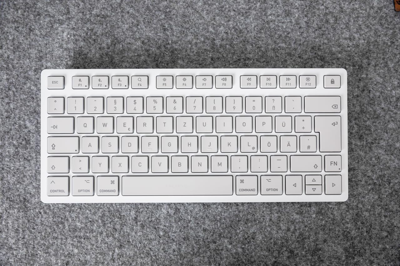 Cherry KW 7100 Mini BT for MAC Keyboard Compact Multi-Device Office with Mac Layout