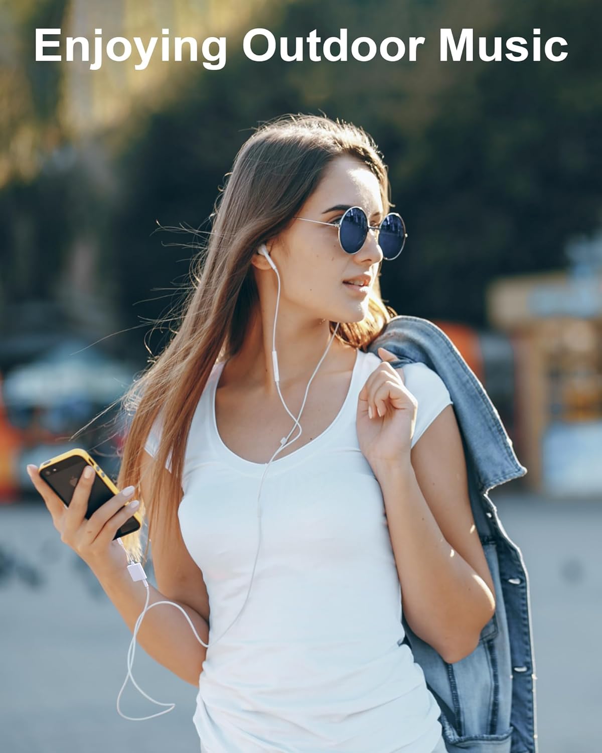 2 Pack Lightning to 3.5mm Headphone Jack Adapter, [Apple MFi Certified] 2 in 1 Headphone Adapter Aux Audio and Charger Adapter Dongle Cable Splitter Compatible with iPhone 14 13 12 11 XS XR 8 7