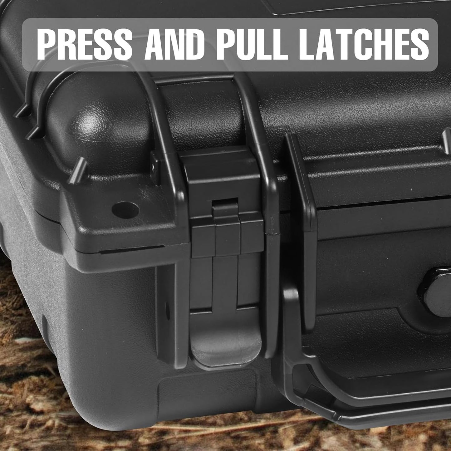 10x 9.4x 4.8 Inch Hard Case, Portable Weather Waterproof Protective Camera Case with Customizable Foam, Fit Use of Drones, Camera, Equipments, Black