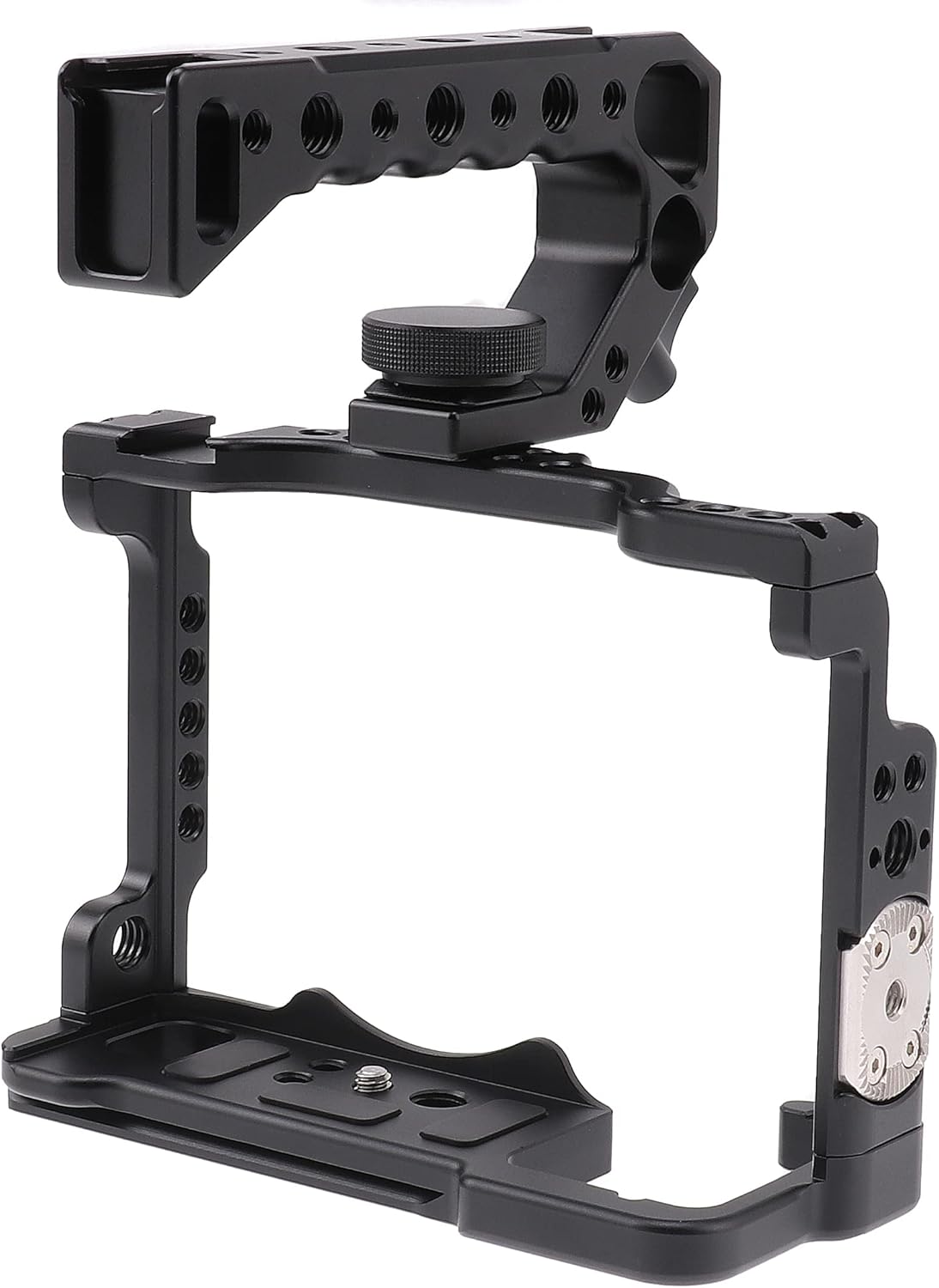 A7 IV Cage Support, Hersmay Camera Cage with Top Handle for Sony A7 IV / A7S III Full Frame mirrorless Camera