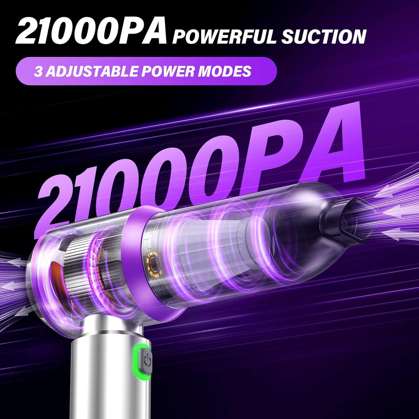 Handheld Car Vacuum (Grey-purple)