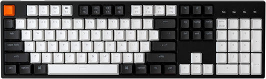 Keychron C2 Full Size 104 Keys USB Type-C Wired Mechanical Gaming Keyboard for Mac Layout, Gateron G Pro Brown Switch/RGB Backlight/Double-Shot ABS keycaps Computer Keyboard for Windows Laptop PC