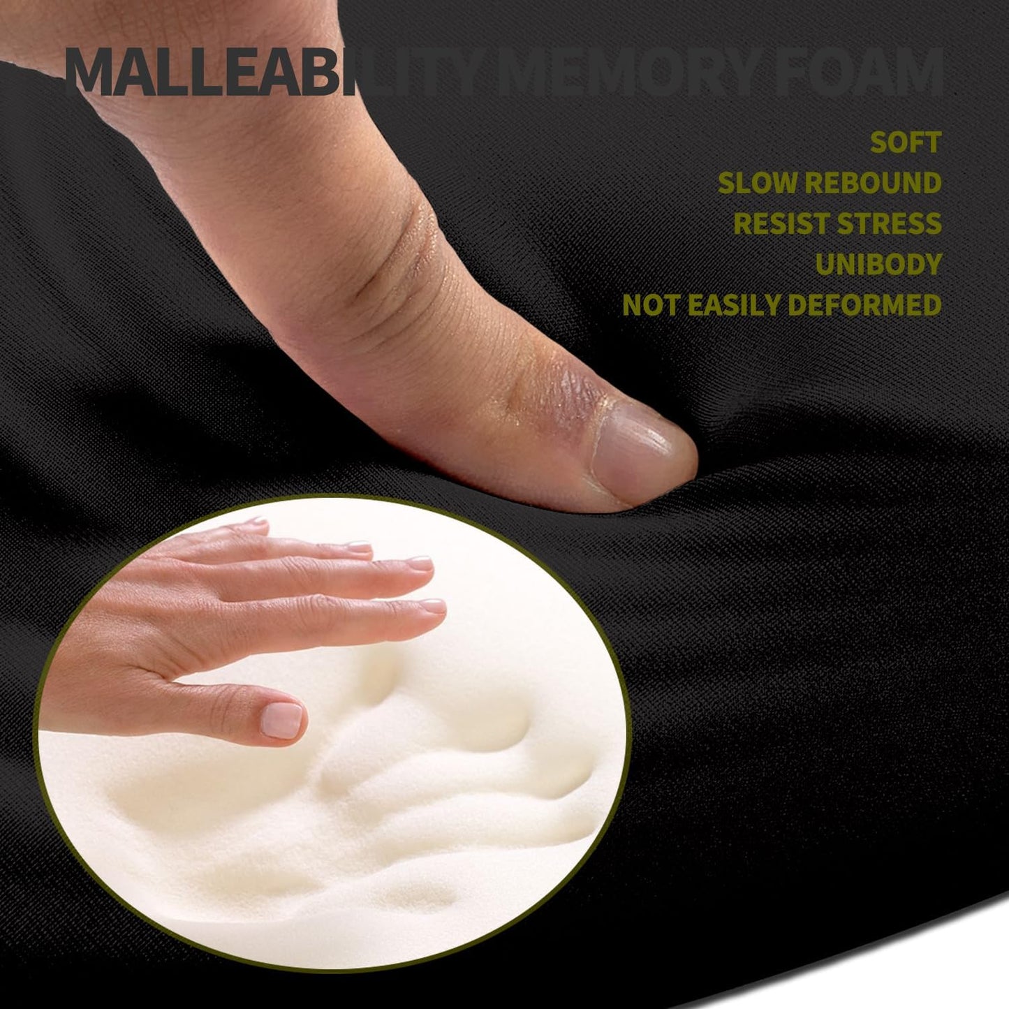 Hokafenle Ergonomic Mouse Pad Wrist Support, Terraced Slope Carpal Tunnel Wrist Pad for Mouse with Unibody Memory Foam, Wrist Rest Pain Relief Mousepad (Dark Night, 11.8x7.9 in)