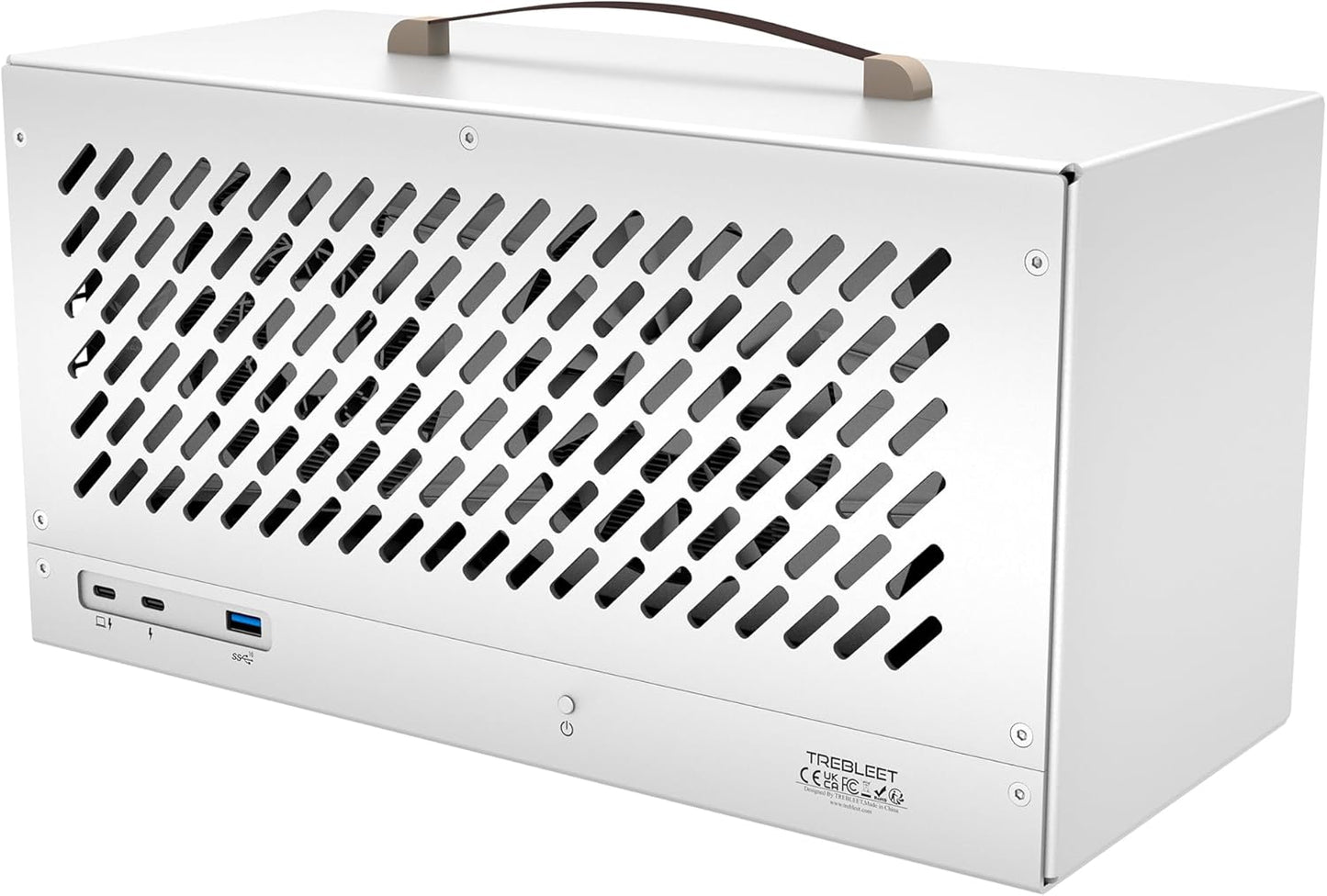 Compact eGPU Enclosure Compatible with Thunderbolt 3/4 USB4 40Gbps External GPU Dock Station with 600W PSU, Full Aluminum Chassis, NVIDIA/AMD PCIe Support, PD 85W Charging Support, Daisy Chain