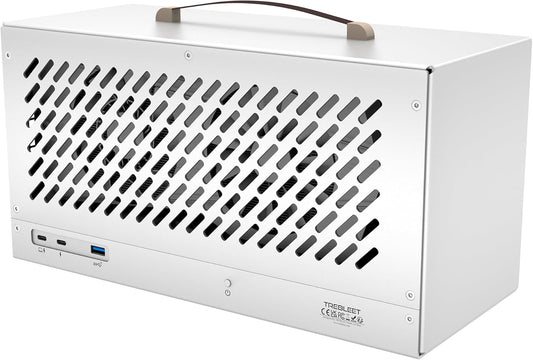 Compact eGPU Enclosure Compatible with Thunderbolt 3/4 USB4 40Gbps External GPU Dock Station with 600W PSU, Full Aluminum Chassis, NVIDIA/AMD PCIe Support, PD 85W Charging Support, Daisy Chain