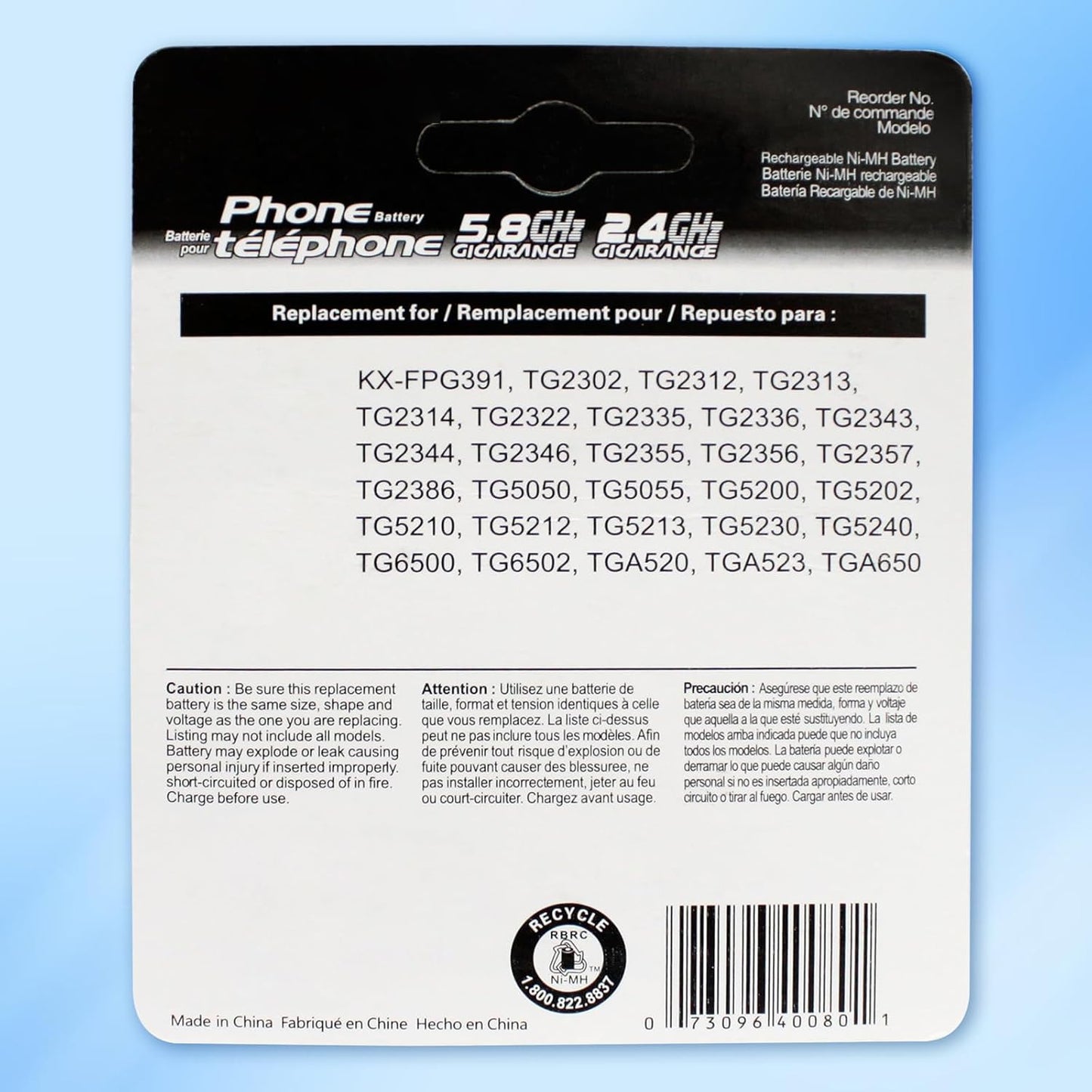 4PACK Cordless Phone HHR-P104 3.6V 830mAh Battery NI-MH AAA Rechargeable Battery for for Cordless Phones