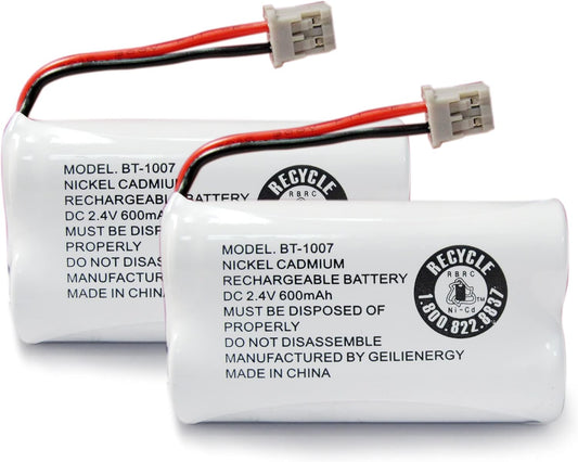 GEILIENERGY BT1007 BT-1007 BBTY0651101 Battery Compatible with BT904 BT-904 BT1015 BBTY0460001 BBTY0510001 BBTY0624001 BBTY0700001 HHR-P506, HHR-P506A Cordless Phone(2-Pack)