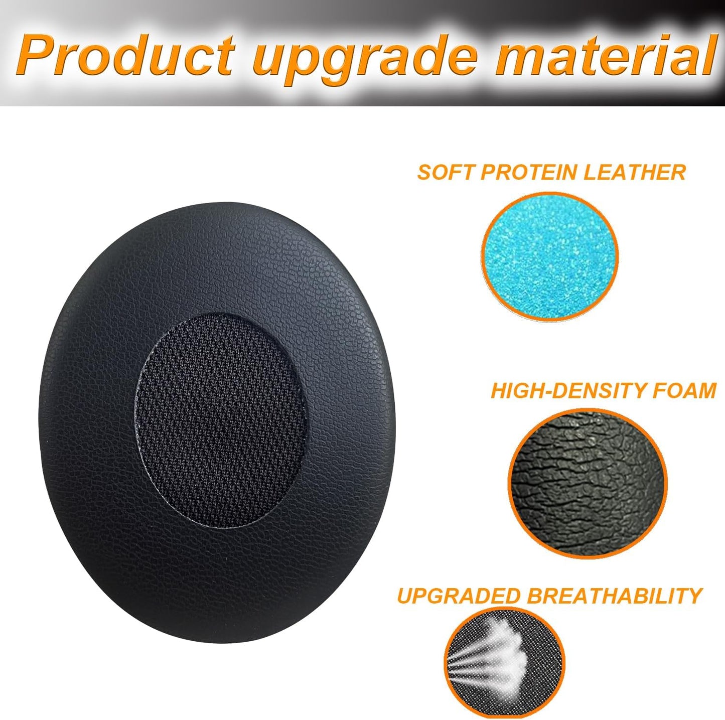 Bose QC3 Earpads,Headphones Replacement Ear Pads Memory Foam Ear Cushion Cover Kit for Bose QuietComfort 3 Headphone Accessories- Black