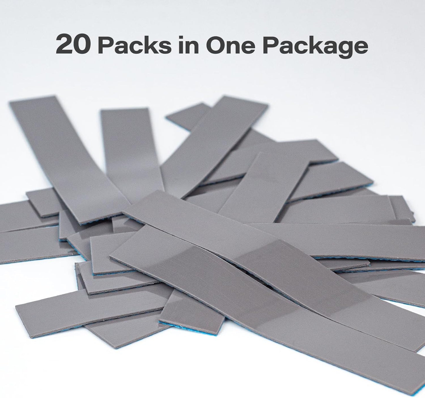 Aairhut 20 Pieces 120 x 20 x 1 mm Thermal Pads, 9 W/m.K Conductive Silicone Pad for M.2 SSD GPU Heatsink LED PS4 PS5 & More - Gray