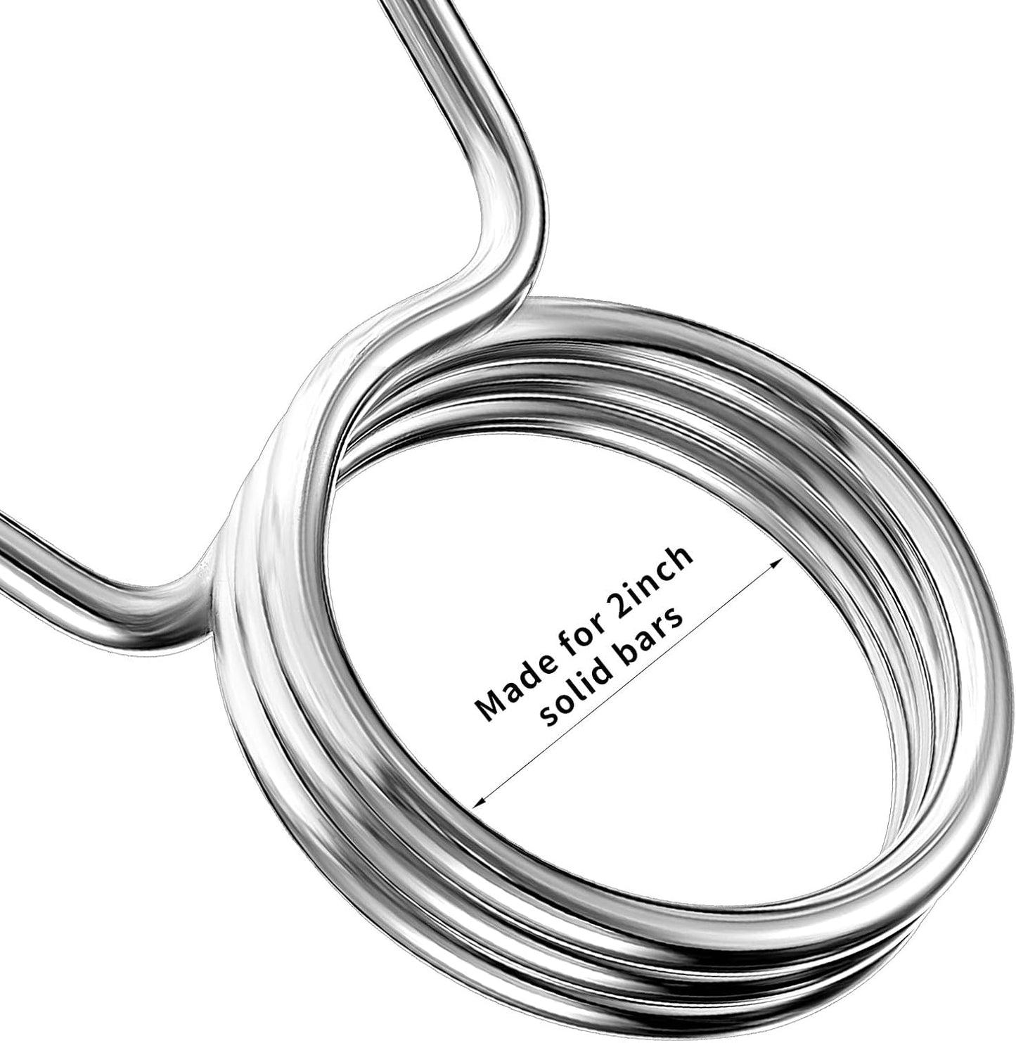 4 Pieces 2 Inch Dumbbell Spring Collars Barbell Clamps Locking Collars Clips for Weightlifting Exercise Fitness Training Supplies