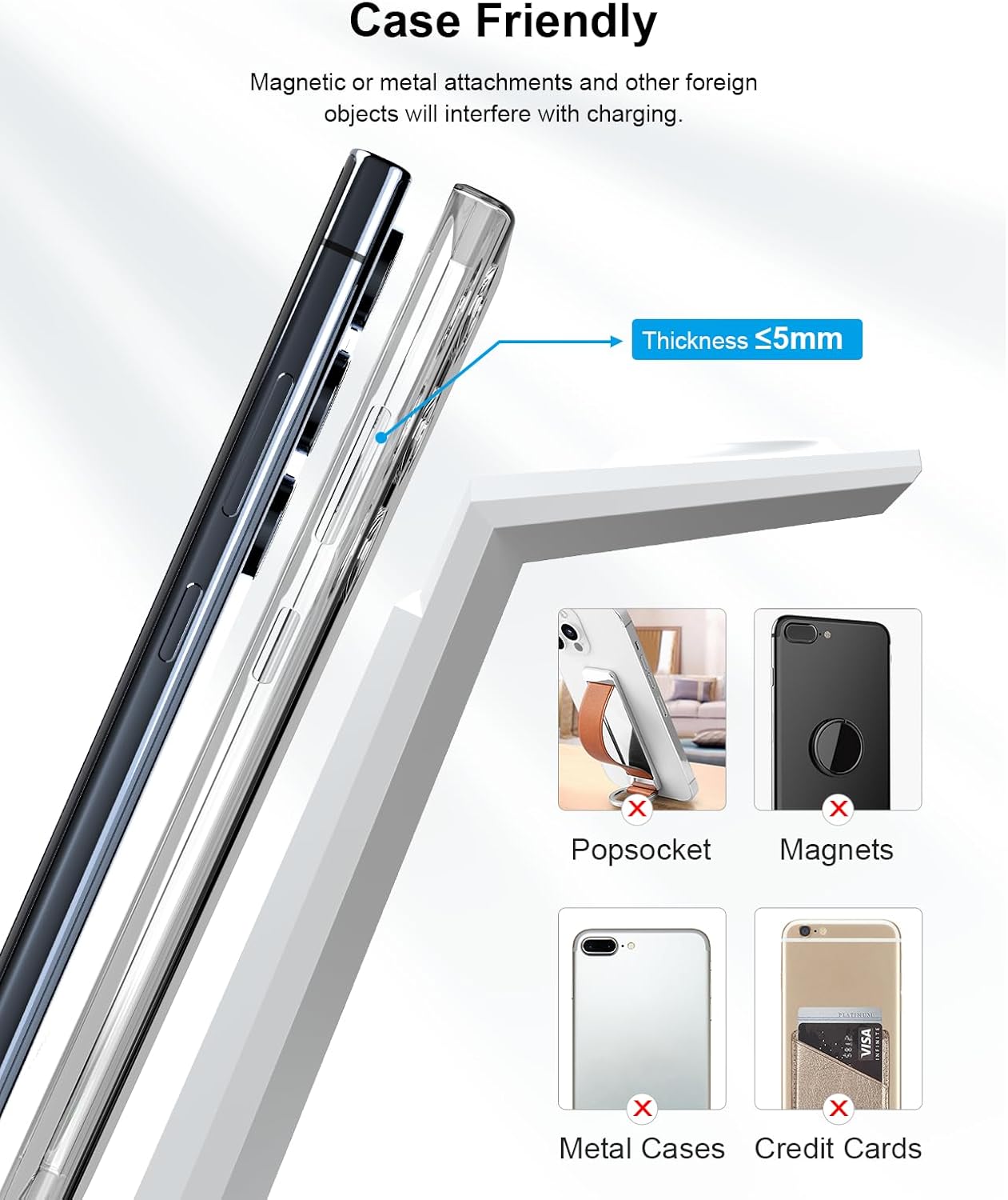 Wireless Charging Station for Samsung - NANAMI 3 in 1 Wireless Charger for Multiple Devices, Fast Charger Stand for Galaxy S25 S24 S23 Ultra S22 S21 Z Flip Fold 4,Watch 6/5/5 Pro/4/3,Galaxy Buds 2 Pro