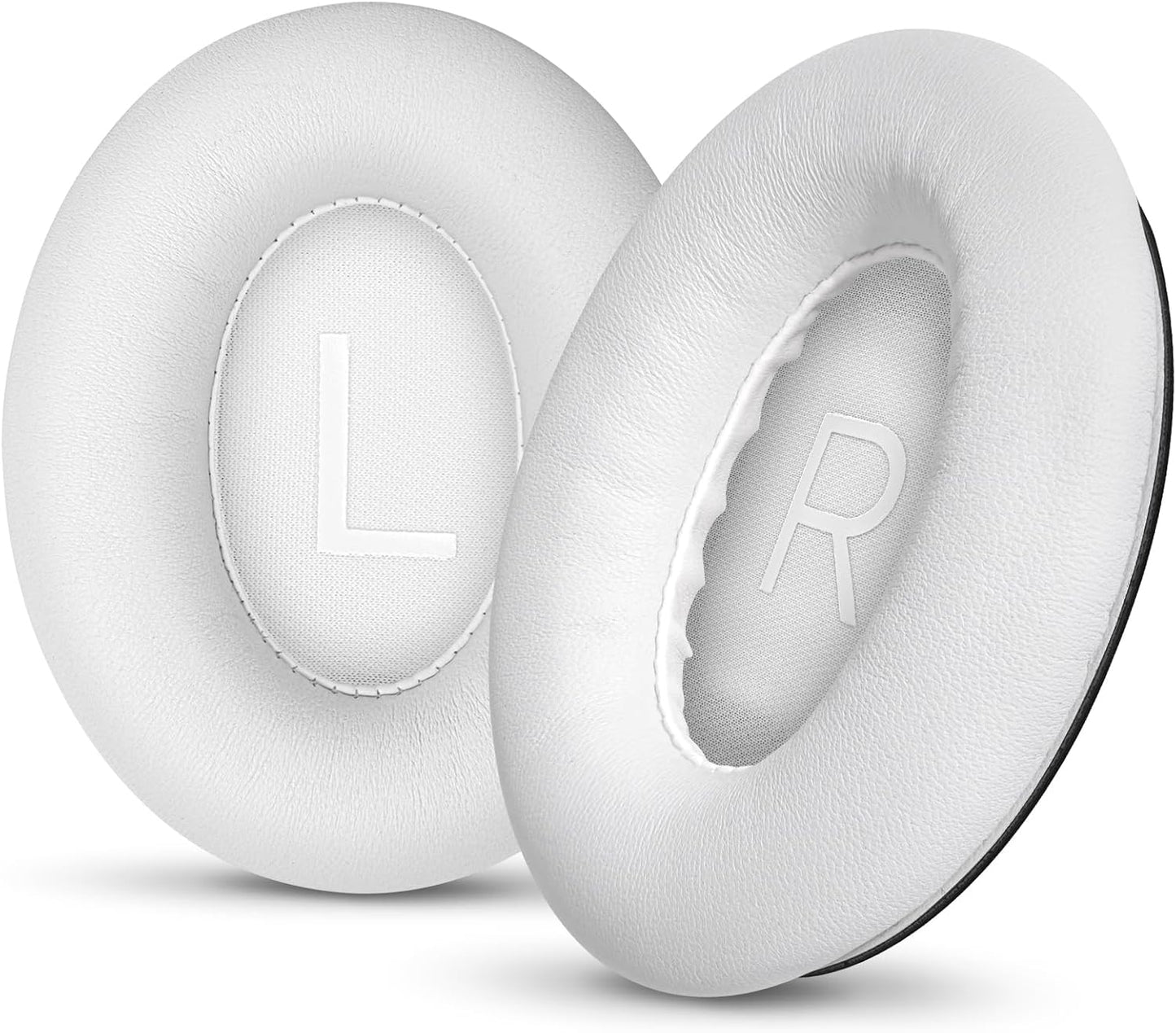 Aurivor Replacement Ear-Pads Cushions for Bose QuietComfort 45 35 35ii (QC-45 QC-35 QC-35 ii), Genuine Lambskin Ear Covers Compatible with QuietComfort SE (QC SE)/ New QuietComfort Headphones(White)