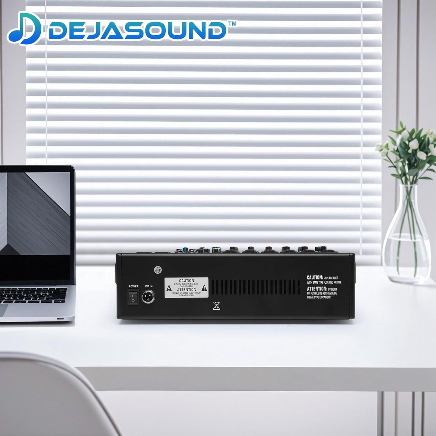 8-Channel Professional Audio Mixer, FX-8usb Mixing Console with XLR Inputs, Bluetooth, 99 DSP Effects, MP3, USB Interface for Podcast, Music, Recording, PC 13.39"x3.54"x14.57"inches