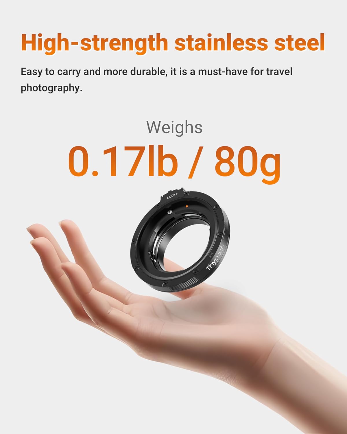 Thypoch M-E Lens Mount Adapter Auto-Lock,Compatible with Leica M Lens to Sony E Mirrorless Camera A7 A7C a7r a7s A7I A9 A9I A1 A1I FX3 FX6 FX9 FX2 A6600 a6500 a6400 a6300 ZV-E10 ZV-E10 II FX30