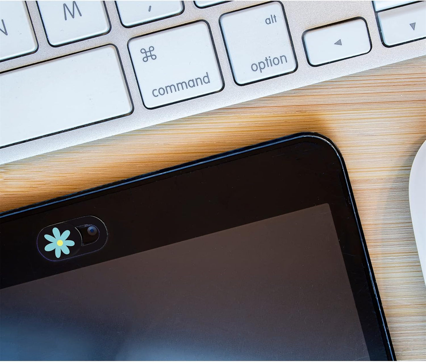 Laptop Camera Cover Slide Webcam Cover for Privacy Fits for Mini PC, PC, Surface, Tablet, Desktop Computer, Smart Phone - 3 Packs, Flower