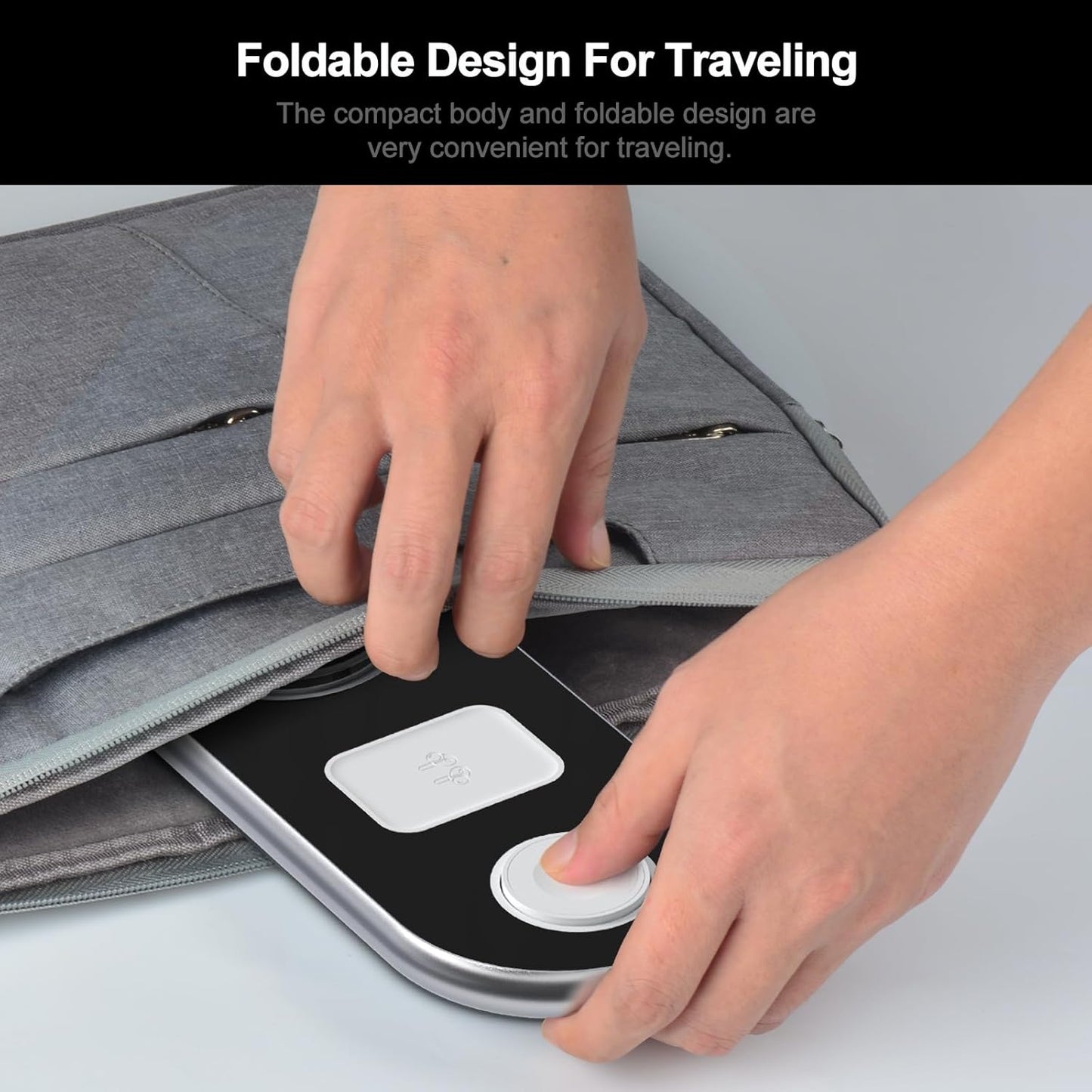 2025 Upgraded 3 in 1 Charging Station for Apple Devices, Fast Magnetic Mag-Safe Wireless Charger Stand for iPhone 16/15/14/13/12 Series & Apple Watch 1-10/Ultra & AirPods Pro (Silver)