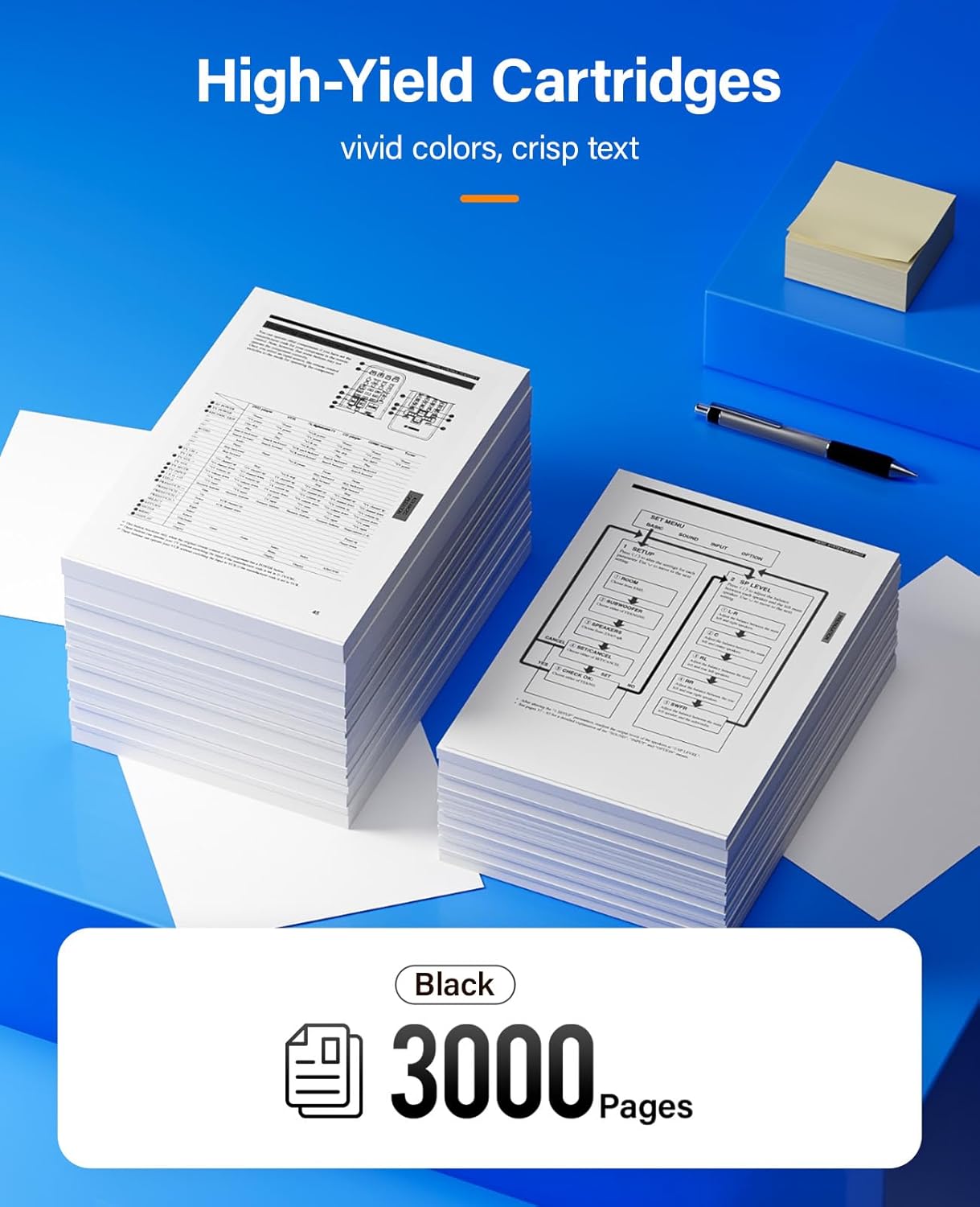 B205 B210 B215 Toner Cartridge Black 2-Pack High-Yield Replacement for Xerox 106R04346 106R04347 Toner Compatible with Xerox B210 B205 B215 B210DNI B205NI B215DNI Laser Printer Ink All-in-One Copier