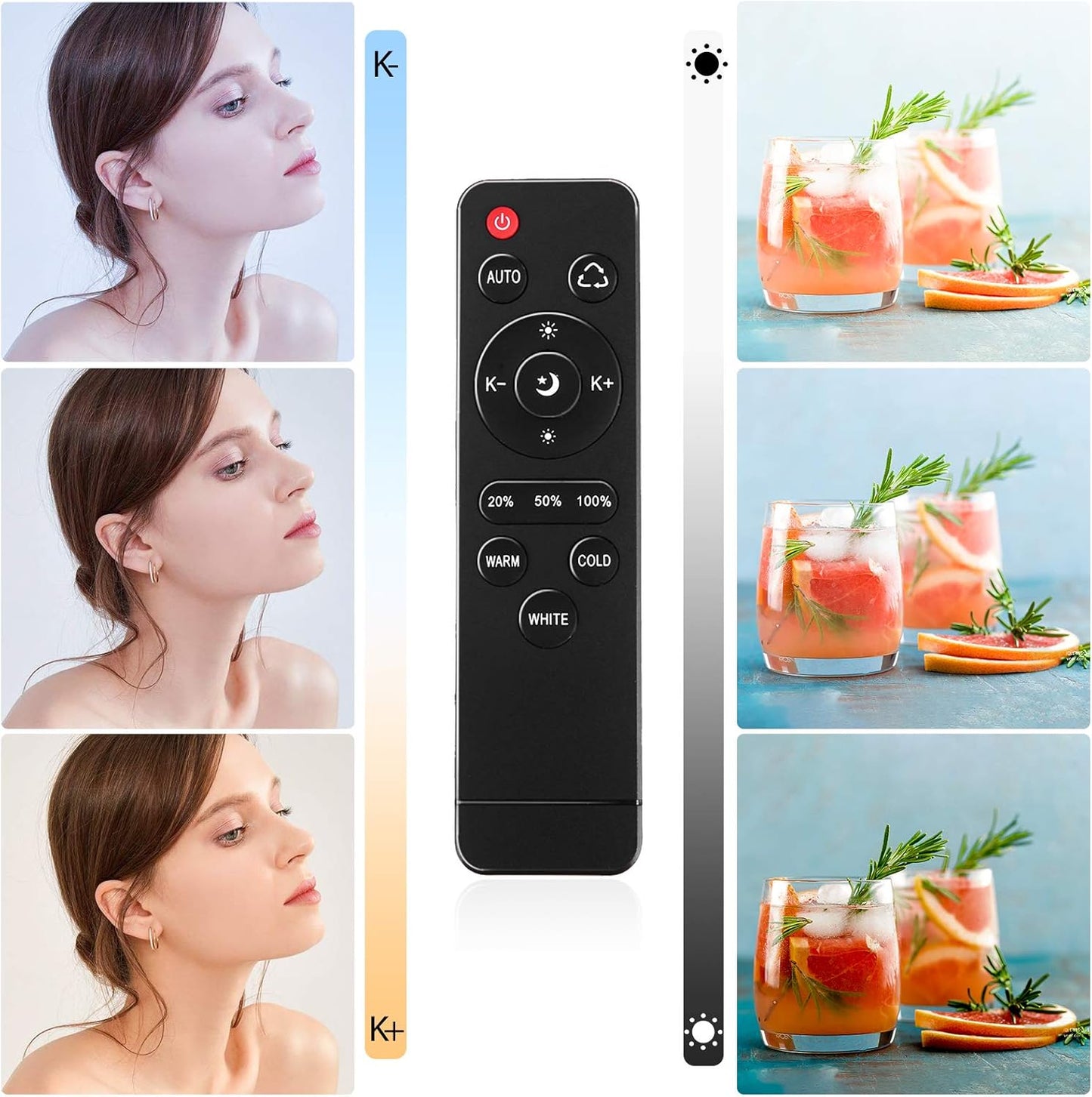 Andoer Softbox Photography Lighting Kit Professional Studio Equipment with 20"x28" Softbox, 2800-5700K 85W Bi-Color Temperature Bulb with Remote, Light Stand, Boom Arm for Portrait Product Shooting