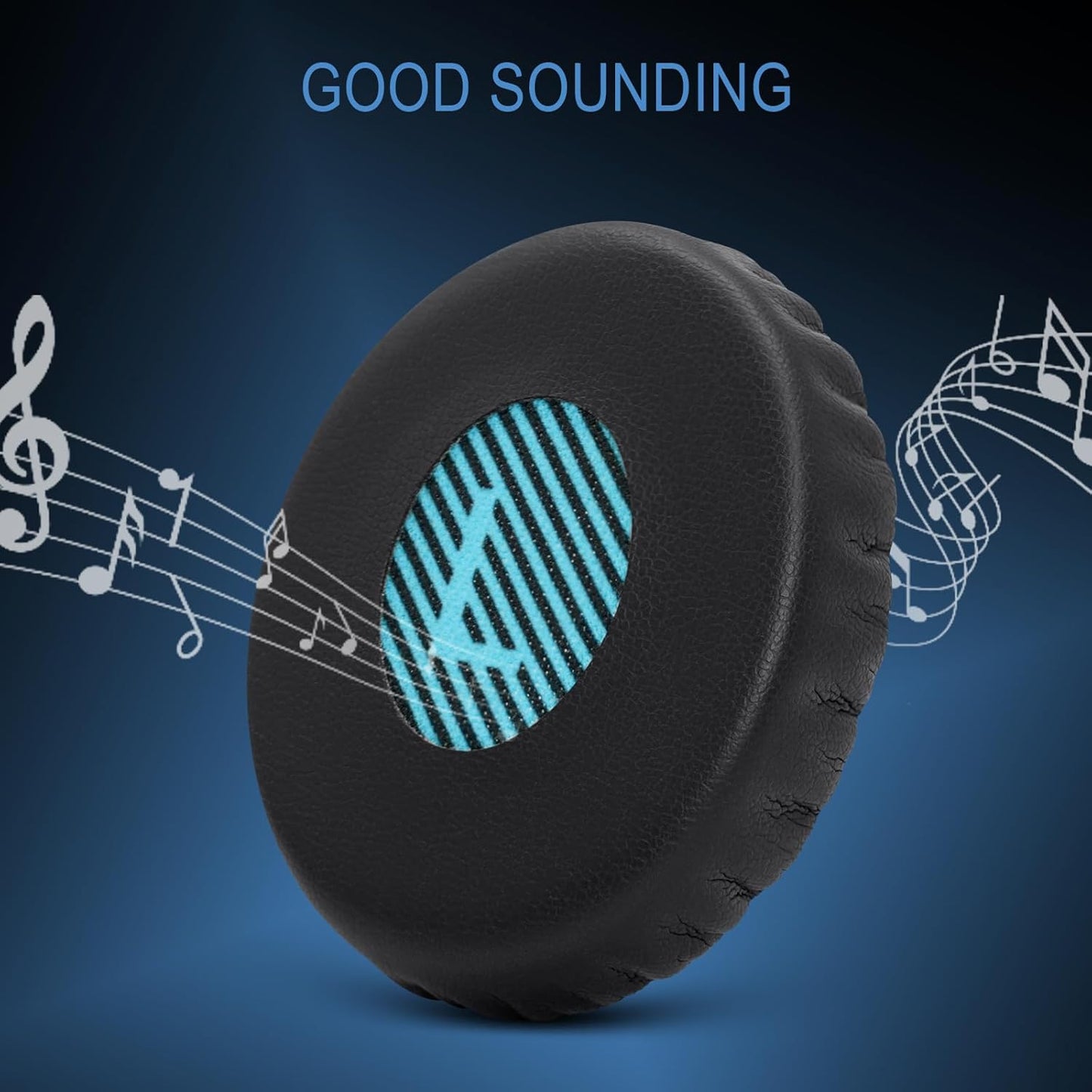 GEVO Ear Pads Cushions Replacement for Bose On-Ear 2 Headphones,Earpads for Bose OE2/OE2i/SoundTrue On-Ear/SoundLink, Earpads with High Dense Noise Isolation Foam,Protein Leather,Black&Blue