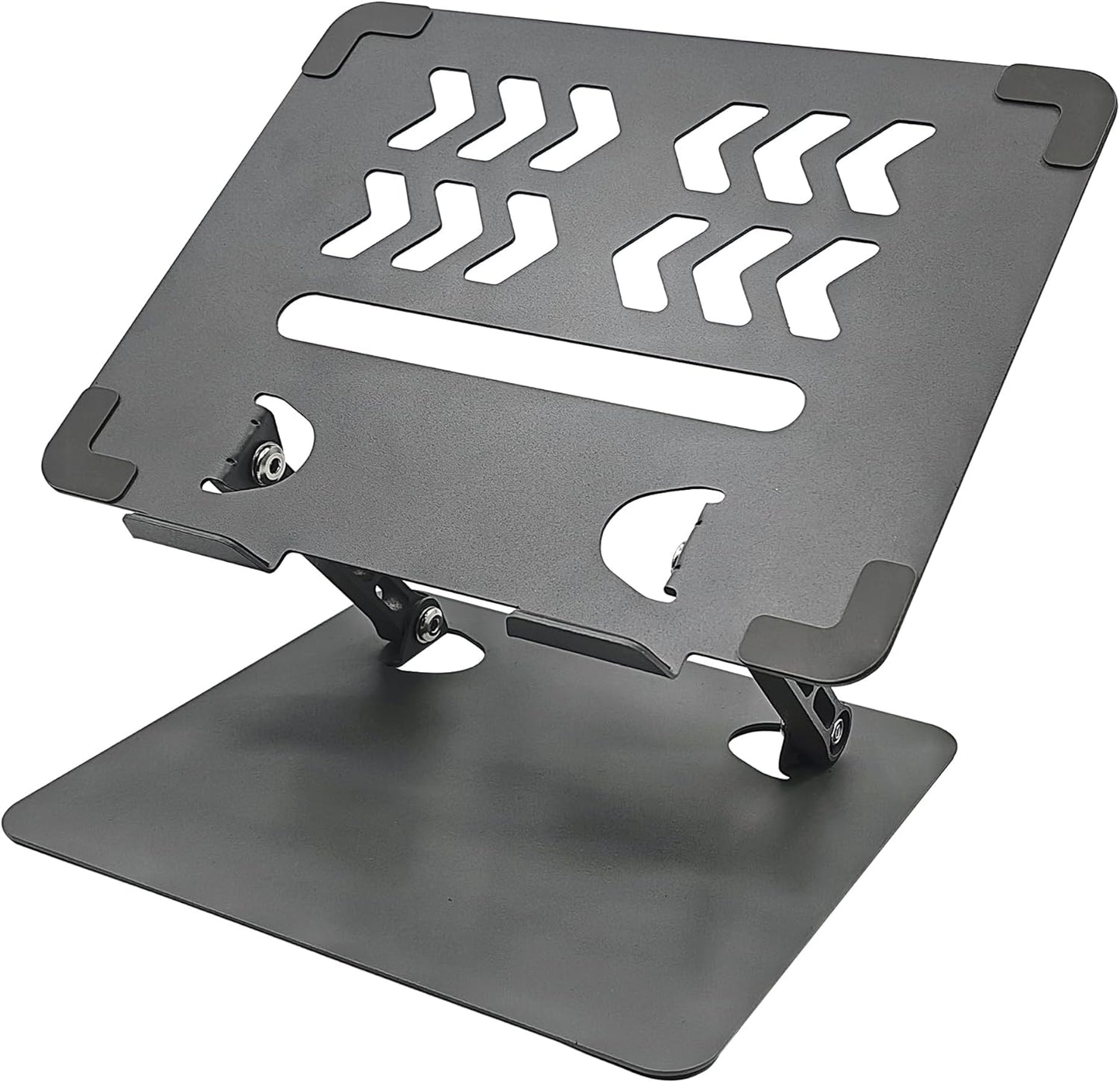 Home Studio Small Desktop Mixer Stand, Aluminum Portable Folding Heat Dissipation Lift Stand, Compatible with Nektar Panorama CS12, Rode RODECaster Pro II, Tascam Mixcast 4 (Gray)