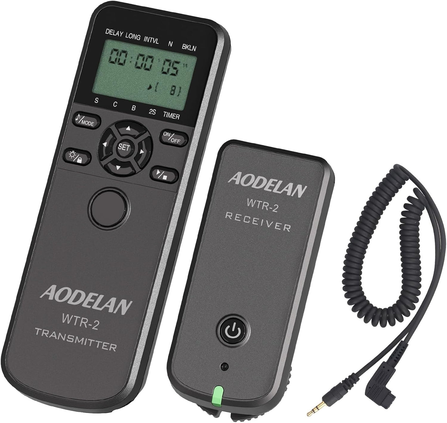 AODELAN Wireless Intervalometer Timer Remote Control, Long Exposure Shutter Release for Sony A99 A77II A77 A33 A55 A57 A100 A200 A500 A850; Replaces Sony RM-L1AM Cable