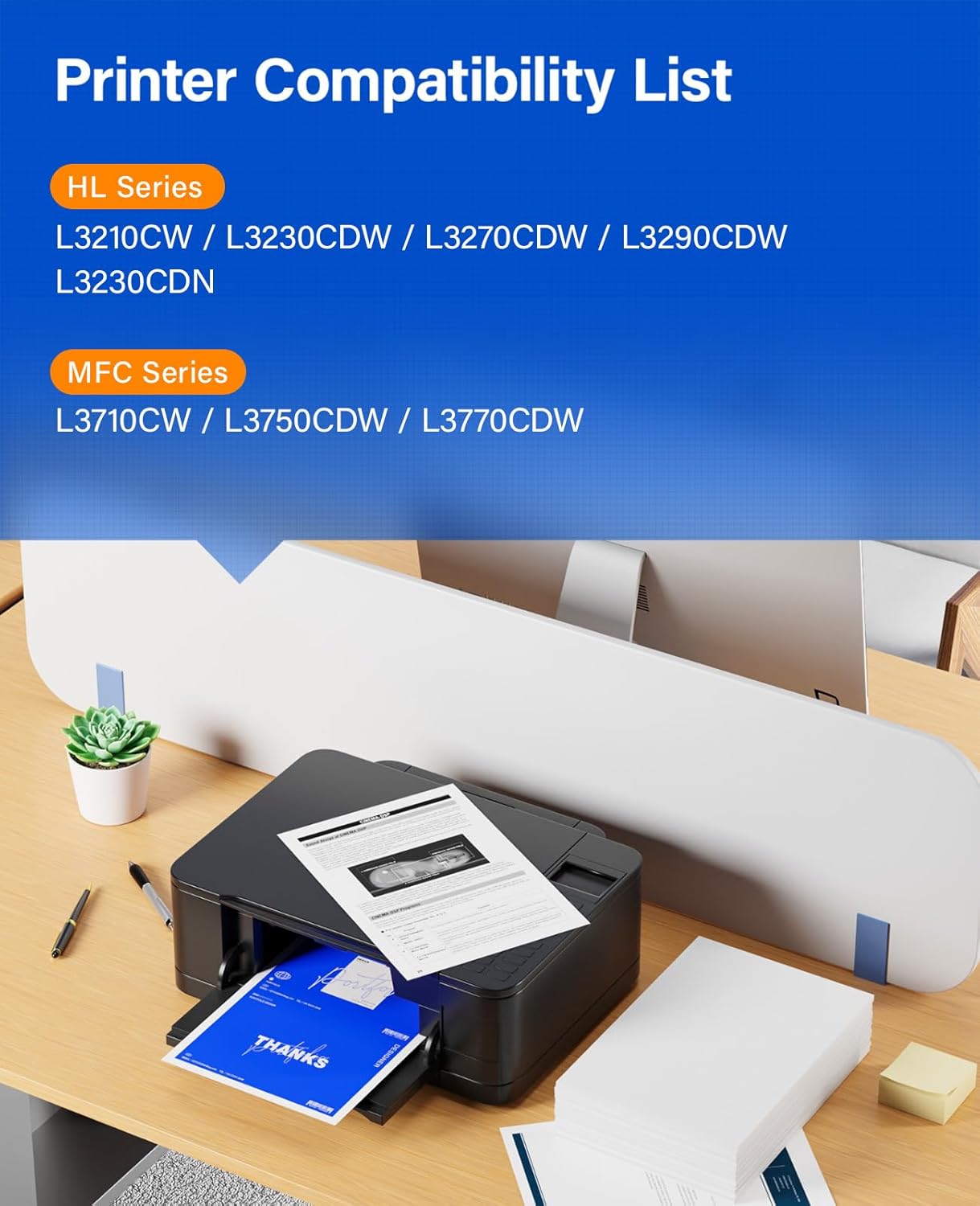 DR223CL DR-223CL Drum Unit (Not Toner)Set 4-Pack Replacement Compatible for Brother DR-223CL Imaging Drum HL-L3270CDW HL-L3210CW MFC-L3770CDW HL-L3290CDW MFC-L3750CDW L3710CW L3230CDW L3230CDN Printer