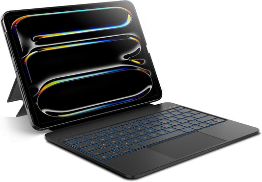 Detachable Keyboard Case for Apple iPad Pro 13 inch (M4) 2024: Wireless Backlit Keyboard with Trackpad, Magnetic Protective Cover