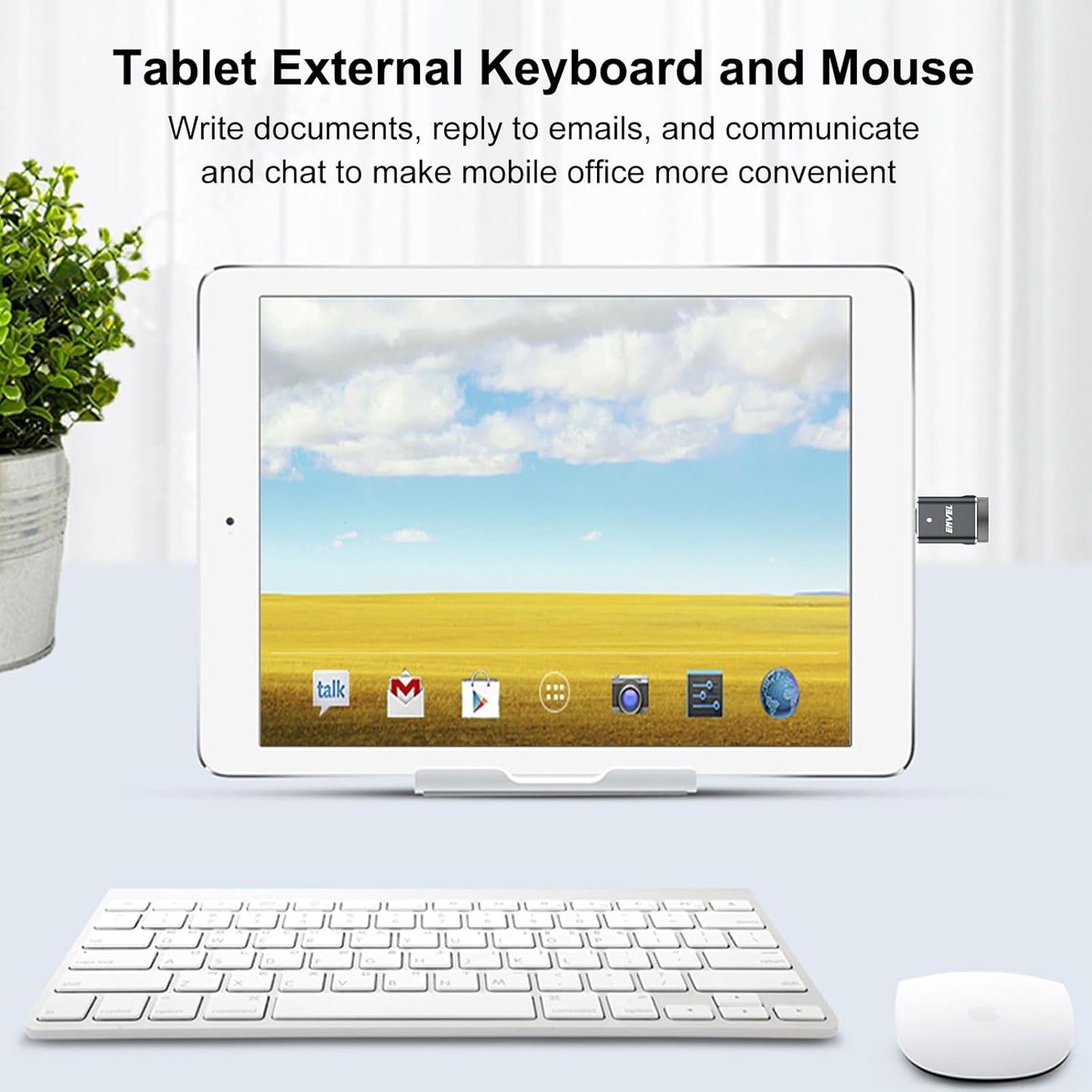 ENVEL USB to USB C Adapter, 2 Pack USB3 5Gbps High Speed Data Transfer, OTG Converter Thunderbolt3 4 Compatible with Apple iWatch iPhone 15 16 Pro Max iPad Air 4 5 Mini 6