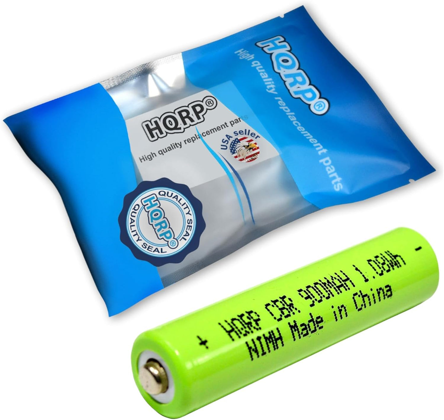 HQRP 2-Pack Battery Compatible with Panasonic Cordless Telephone 1.2V Battery HHR-75AAA/B, BK30AAABU, VTech BT205662, Outdoor Solar Garden Lights, TV Remote Control and Household Devices Replacement