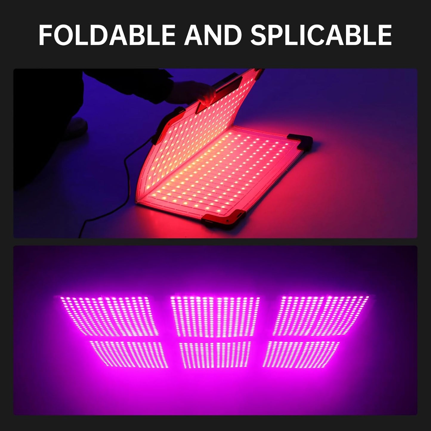 GVM 100W RGB Flexible Led Video Light, 2000K~10000K, Flexible Folding LED Panel Light, 16 Lighting FX with Soft Box, APP Control GVM Lighting for Photography