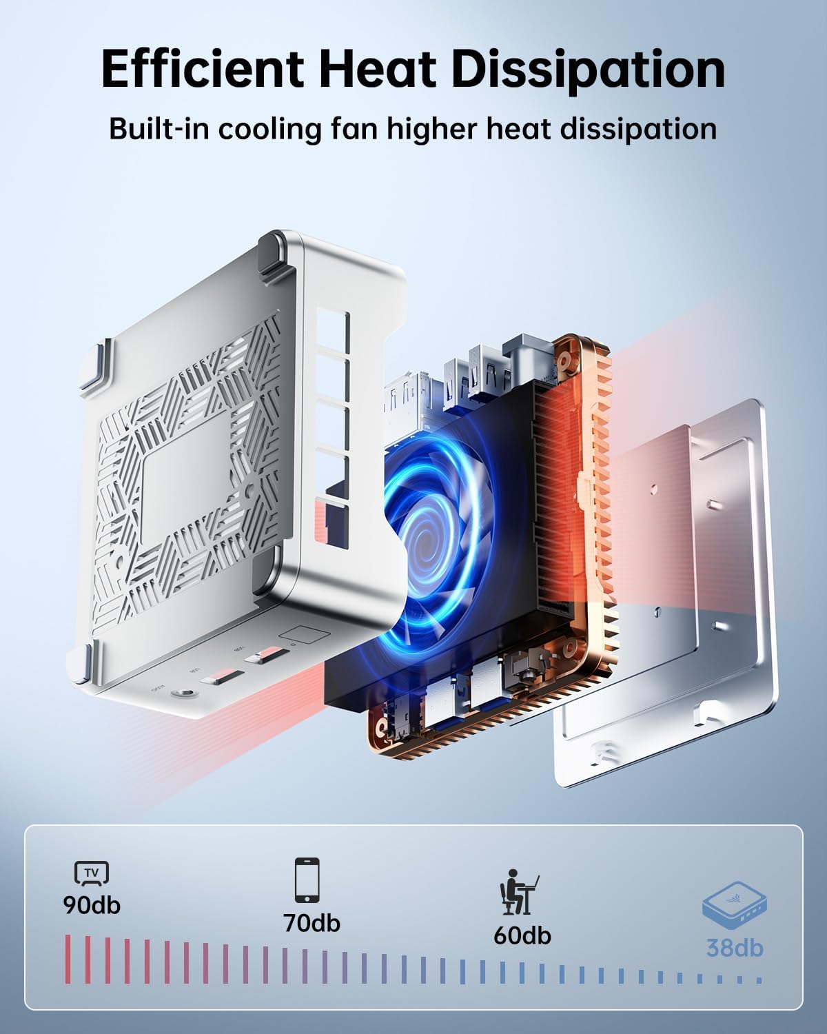 KAMRUI Essenx E2 Mini PC Computers 11 Pro Twin Lake N150, 8GB RAM 256GB M.2 SSD, Micro PC Support 4K Triple Display/USB3.2/WiFi/BT/DP/Gigabit Ethernet Mini PC Home/Office