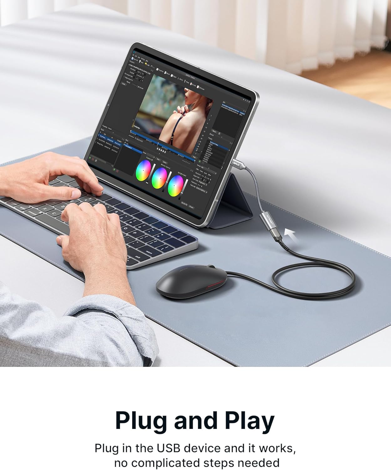 JSAUX USB C to USB 3.0 Adapter [2 Pack], USB C Male to USB Female OTG Cable Adapter Compatible with MacBook Pro/Air, iPhone 16 Pro Max/16 Plus/16e/15, Samsung Galaxy S25/S24/S23