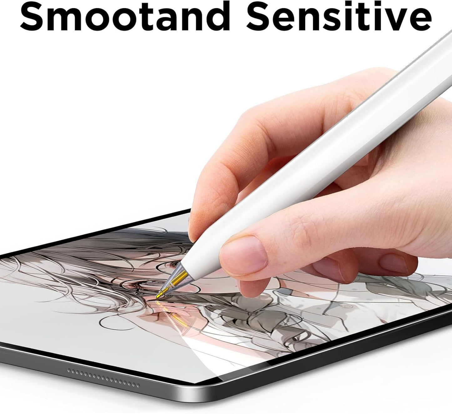 8 Pack Fine Point Replacement Tips Compatible with Apple Pencil 2nd Generation, Apple Pencil 1st Generation, Apple Pencil USB-C & Apple Pencil Pro Colorful iPencil Nibs (Black + Pink + White + Clear)