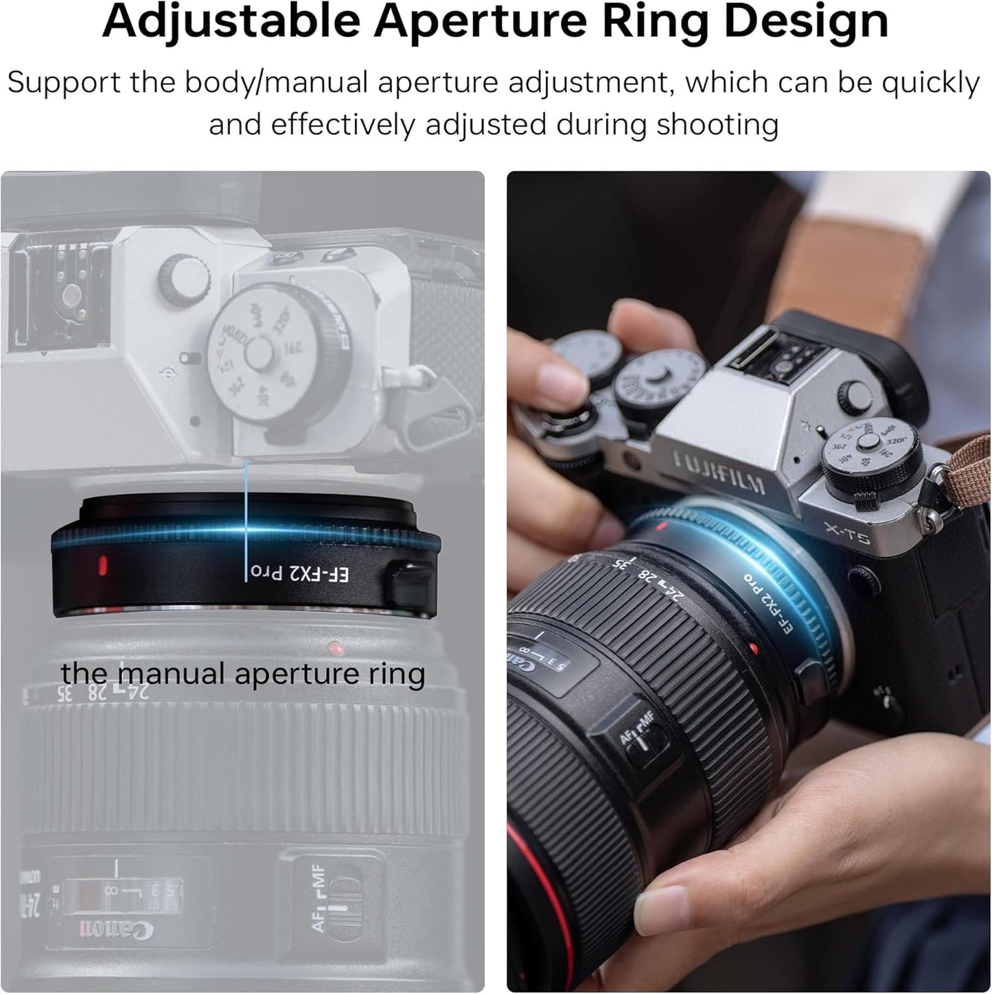 VILTROX EF-FX2 Pro Auto Focus Lens Adapter 0.71x Focal Reducer Speed Booster Adapter Compatible with Canon EF Mount Lens to Fuji X-Mount Camera X-T3 X-T2 X-T20 X-T10 X-T100 X-PRO 2 X-E3 X-A20