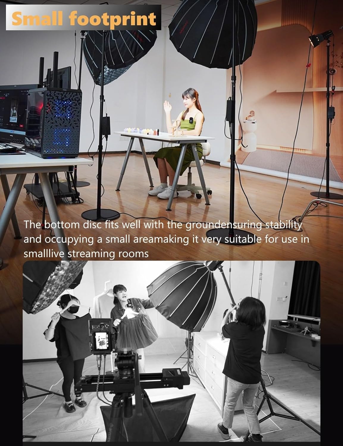 IFOOTAGE Cobra RB-A400,79" Round Base Monopod,Aluminum Photography Light Stand Flat Base for DSLR Camera, Light,Payload 22LBS