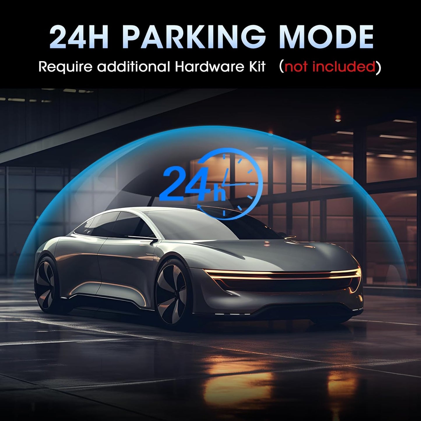 4K WiFi Rear View Mirror Camera 10’’ Mirror Dash Cam Front and Rear w Super Night Vision Dash Cam Mirror w 64G TF Card WiFi App Loop Recording G Sensor Waterproof Reversing Camera