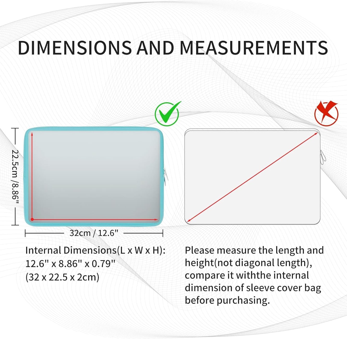 RAINYEAR 13 Inch Laptop Sleeve Compatible with 13.3" MacBook Air/Pro M1 M2 M3 M4 A3240 A3113 A2681 A2337 A1932 A2179 A2338 A1706 A1708 Carrying Bag Protective Cover Soft Case (Blue, Upgraded Version)