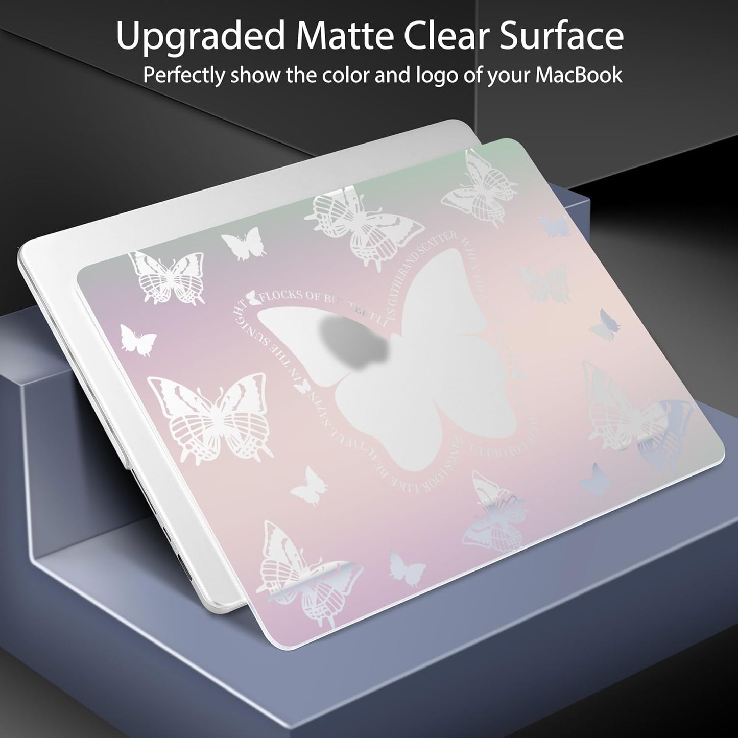 for MacBook Pro 16 inch Case 2021 2022 2023 2024 Release A3186 A3403 M4 A2991 M3 A2780 M2 A2485 M1 Pro/Max, Hard Shell Case with Screen Protector & Keyboard Cover, Butterfly