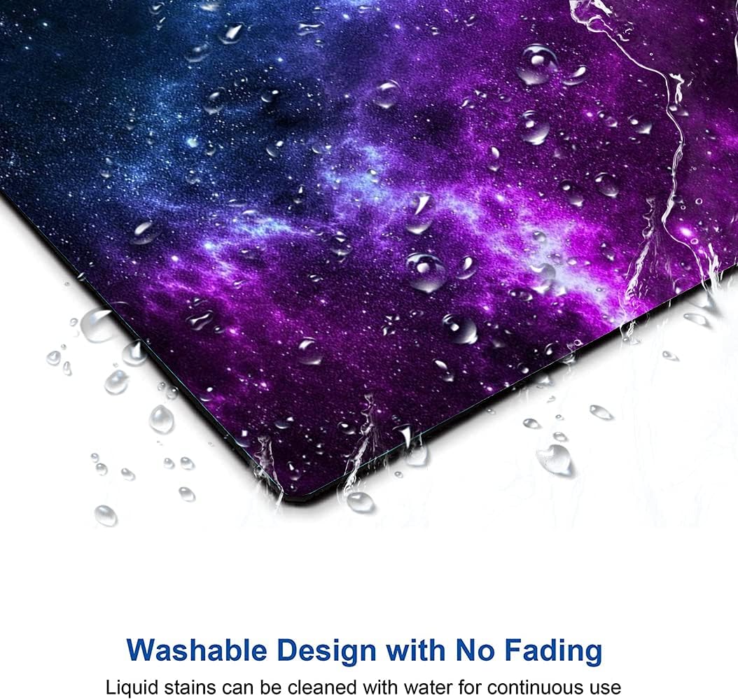 Galaxy with Lots of Star Mouse Pad, Cosmic Nebula Mouse Pad Custom Design, Square Waterproof Mouse Pad Non-Slip Rubber Base MousePads for Office Laptop, 9.5 inch x7.9 inch x0.12 inch Inch