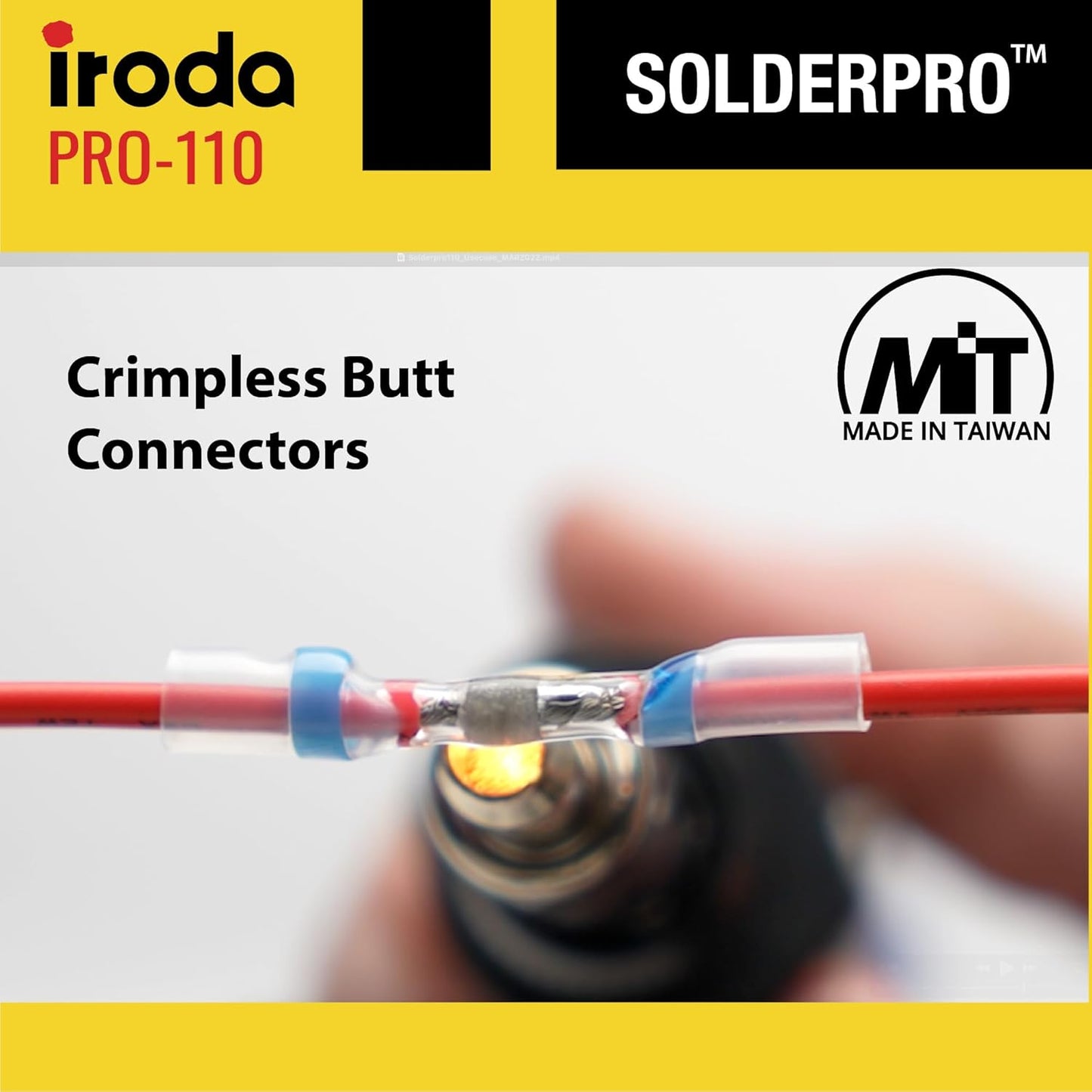 IRODA SolderPro 110 Cordless Butane Soldering Iron Kit, 115 MIns Run Time, Rapid Heat Up, Professional Set With Tips & Sturdy Tool Case (No Butane Included)
