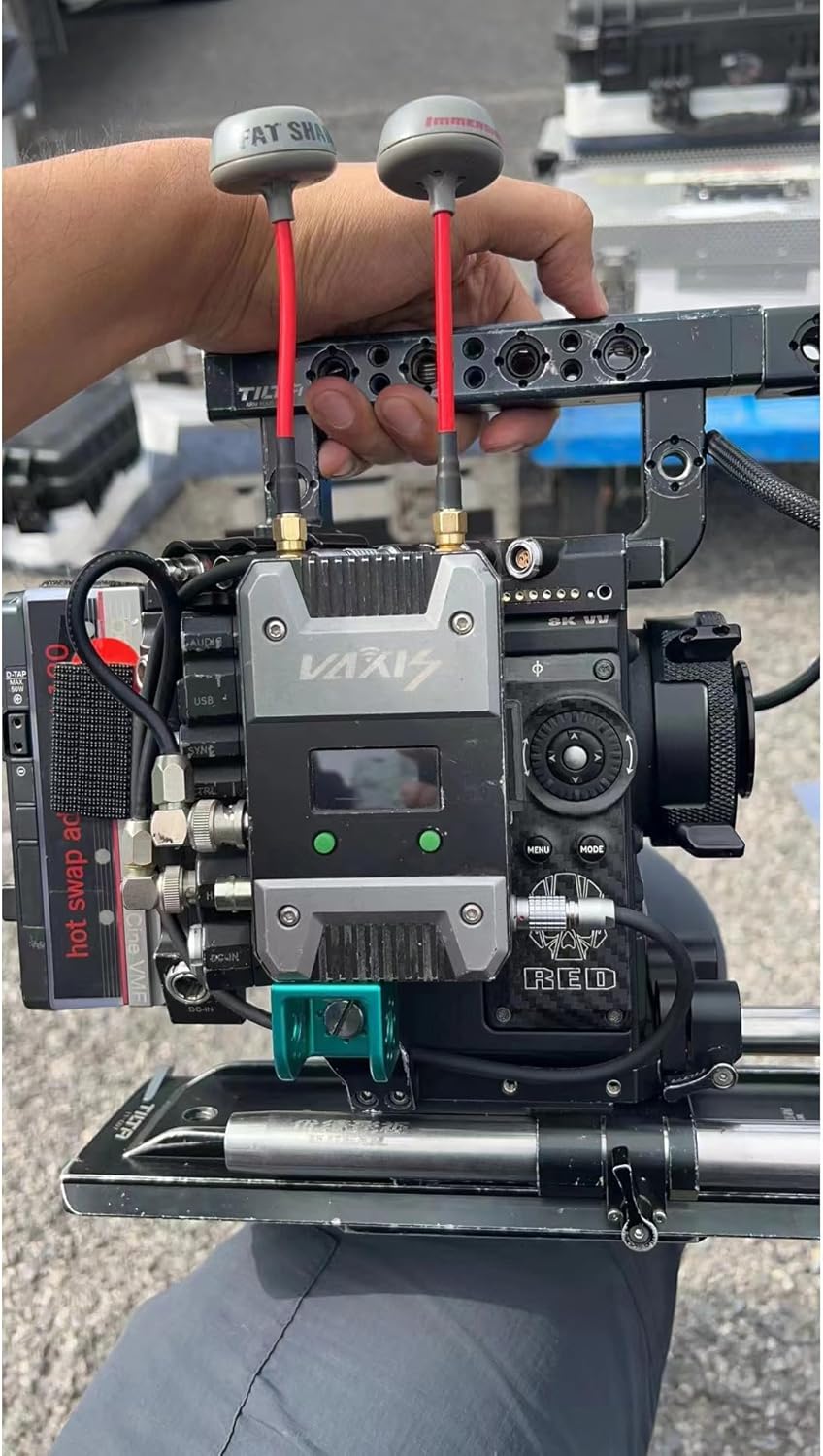 Block 3/8" Thread Bracket Lock Mounting Adapter for ARRI Sony RED Camera Lens Motor Teradek Wireless Blue