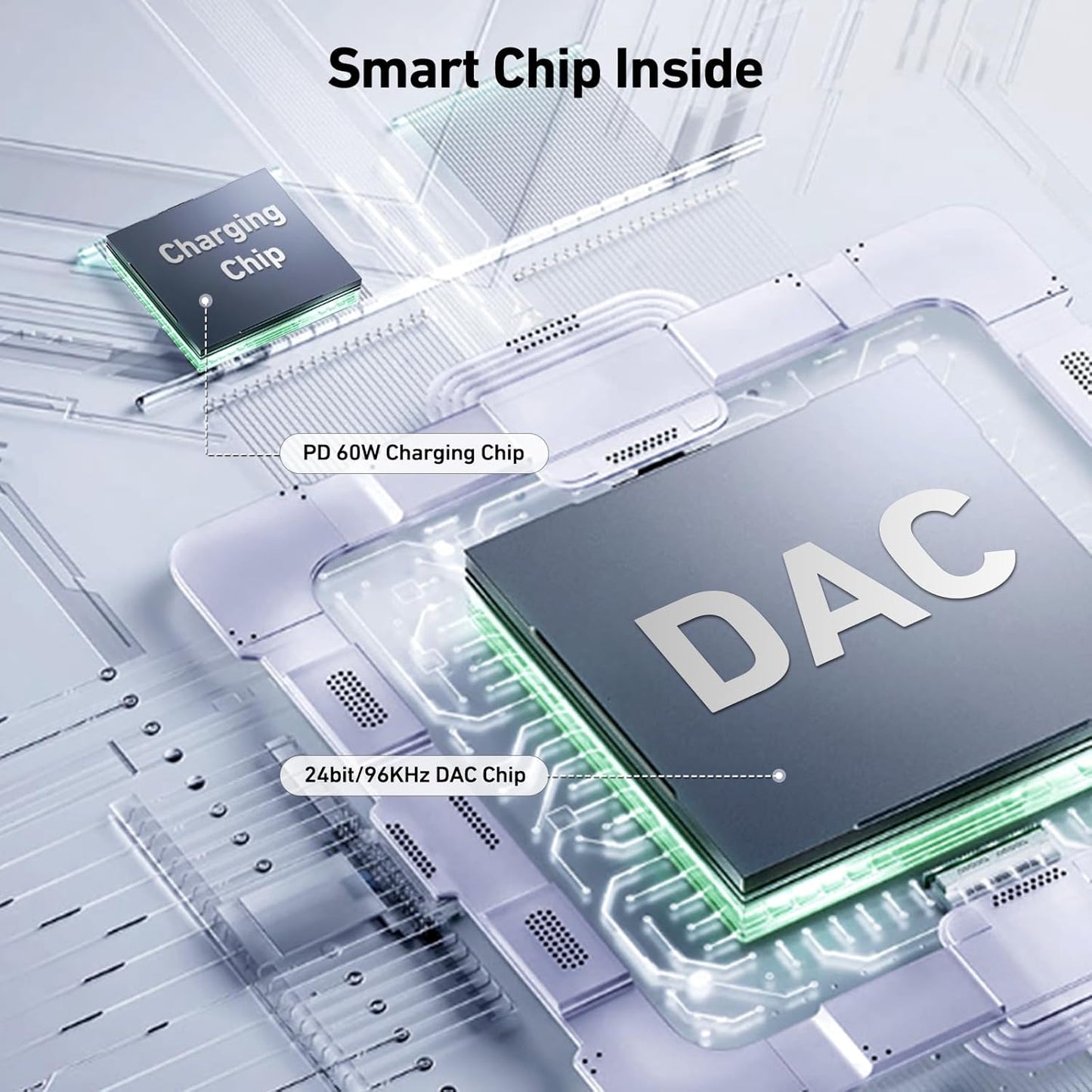 BENFEI USB C to Audio Jack Adapter with 60W Fast Charging, USB-C to 3.5mm Female Headphone Compatible with iPhone 15 Pro Max/15 Pro/15, Samsung Galaxy S24/S23/S22/S21 Ultra, iPad Pro, Pixel 8 Grey