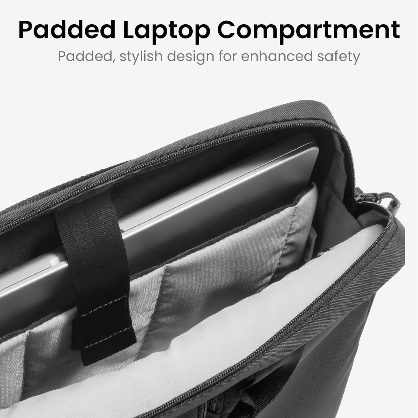 tomtoc A33 Slim 13-16 Inch Laptop Shoulder Bag for MacBook Air/Pro M4/M3, Briefcase with Accessory & Document Storage
