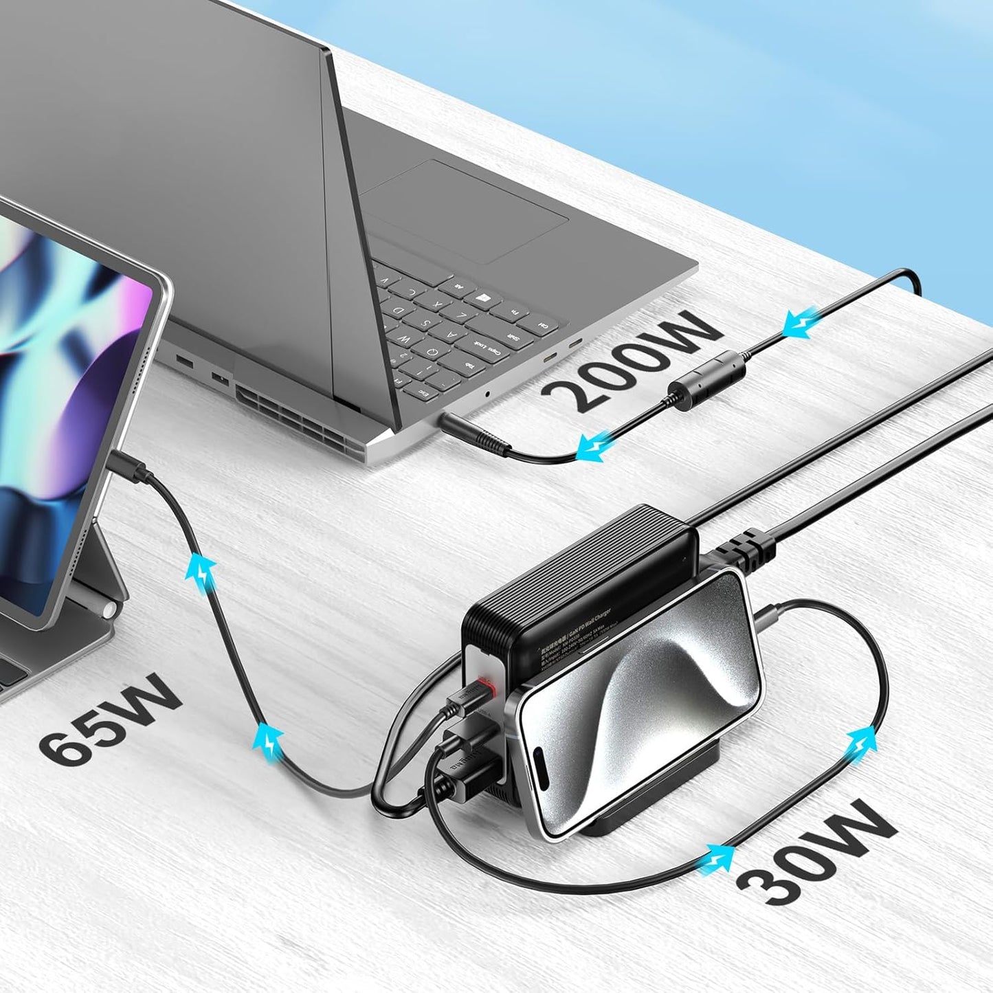 330W Acer Predator GaN Laptop Charger, PD 3.0 Fast (20V/16.5A) Charging Adapter for Gaming & Engineering Laptops with 55/17mm Cable Compatible with Predator Helios 300/500 Nitro 5/16 PH317-55/PH16-71