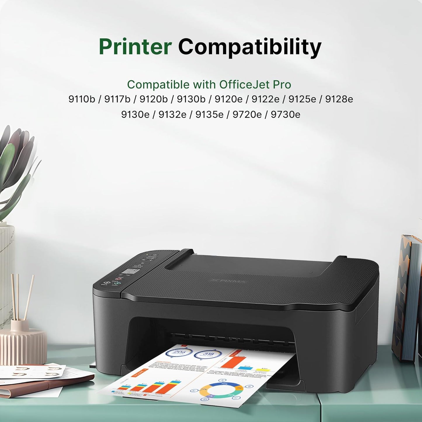 936XL 936 Ink Cartridges High Yield With Chip Compatible for HP 936 Ink Cartridges Combo Pack 936 XL 936e Work for OfficeJet 9122e, Pro 9110b 9125e 9128e 9130b 9135e, Wide Format 9730e Printer, 4-pack