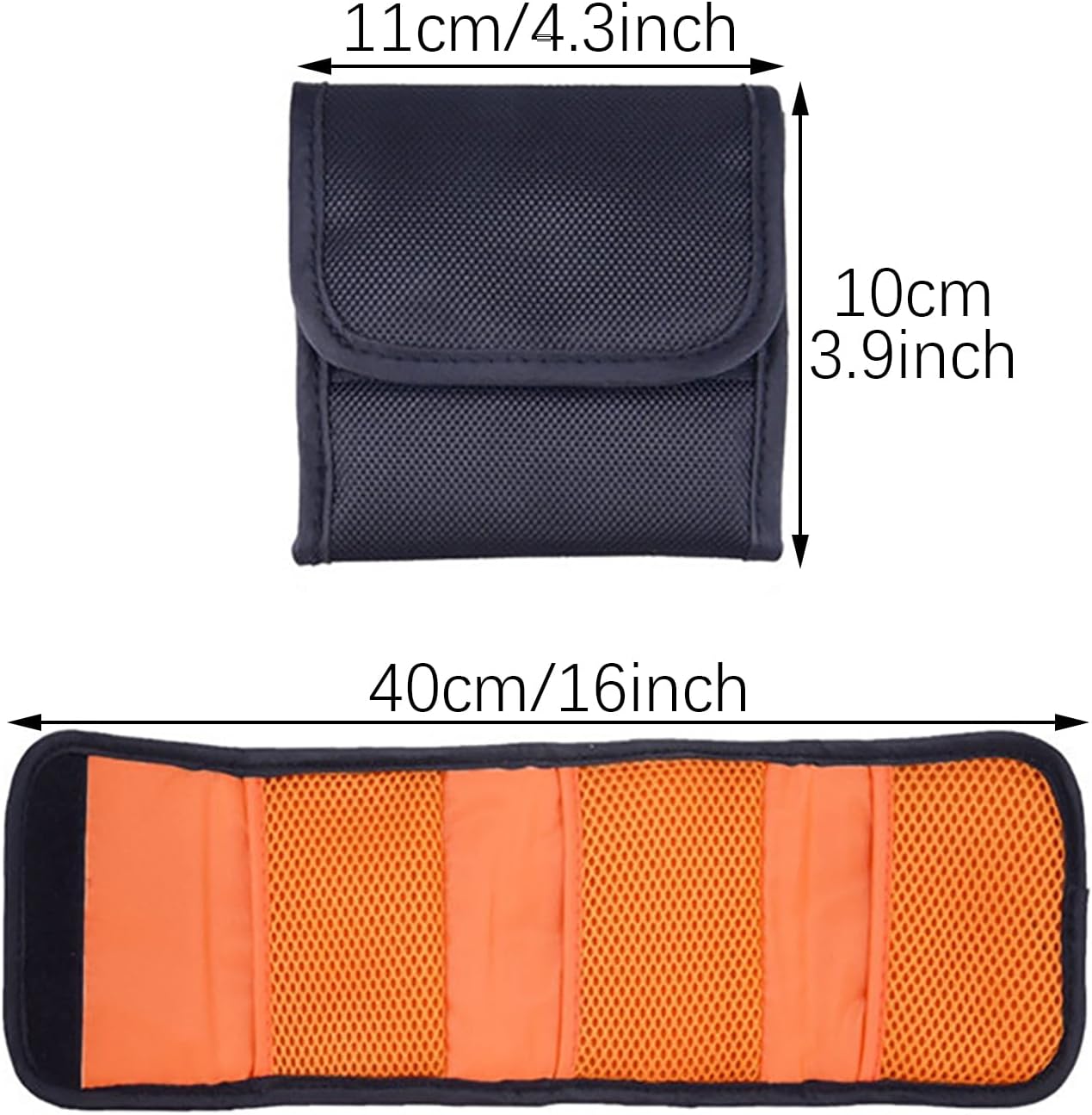 RLECS 3 Pocket Camera Lens Filter Carrying Case Traveling/Studio/Mountaineering Photography Universal Storage Sleeve for Storing 25mm-77mm Diameter UV Lenses CPL Polarizers ND Light Reduction